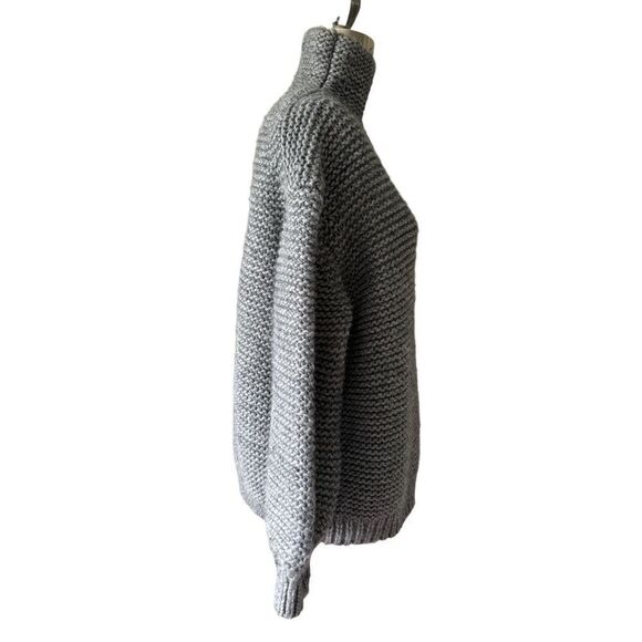 Proenza Schouler CHUNKY KNIT SWEATER size S Gray Wool Blend - Picture 10 of 10